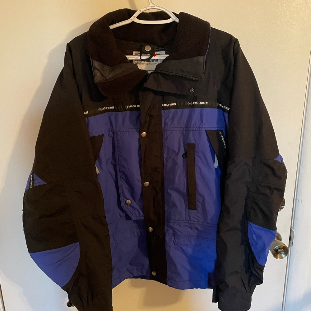 Polaris Men's Snowmobiling Blue & Black Jacket Size Medium S0091.10